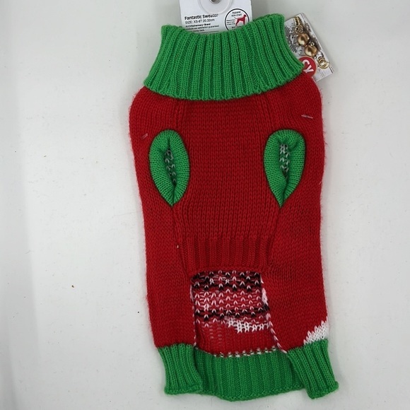 The Festive Paws: Unicorn Christmas Dog Sweater for Stylish Small Dogs‎ - Picture 4 of 4